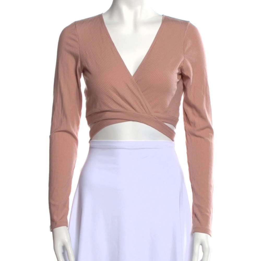 Reformation Crop Tie Top Sz M